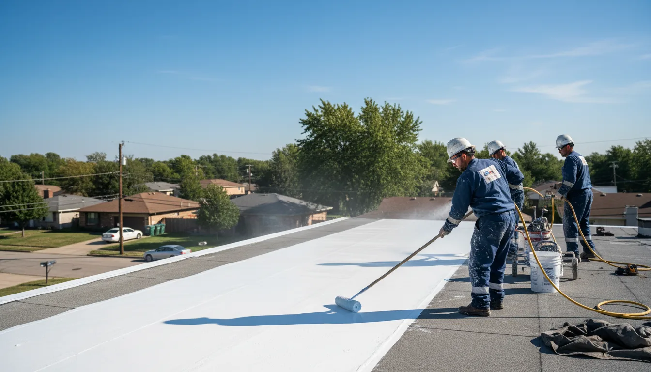 Commercial roof coating in Lyndon, IL near me